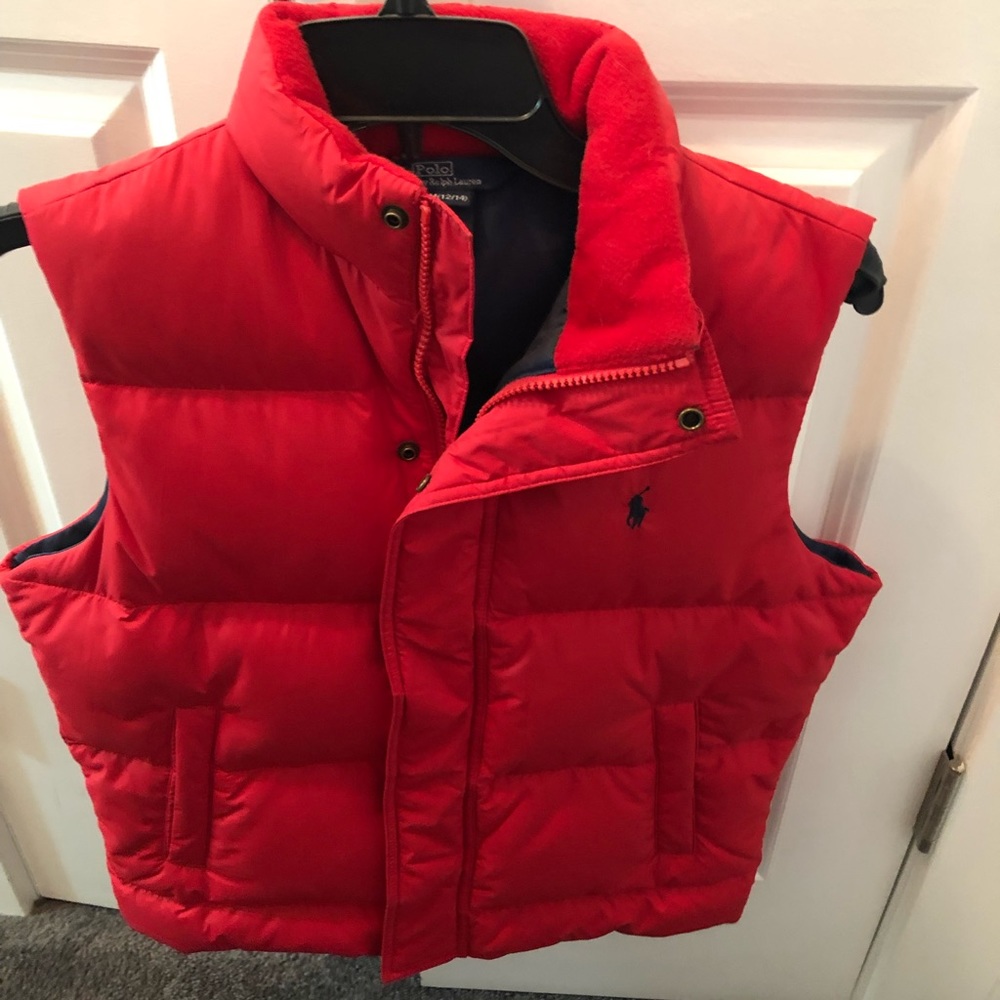 Ralph Lauren polo down vest lined with fleece